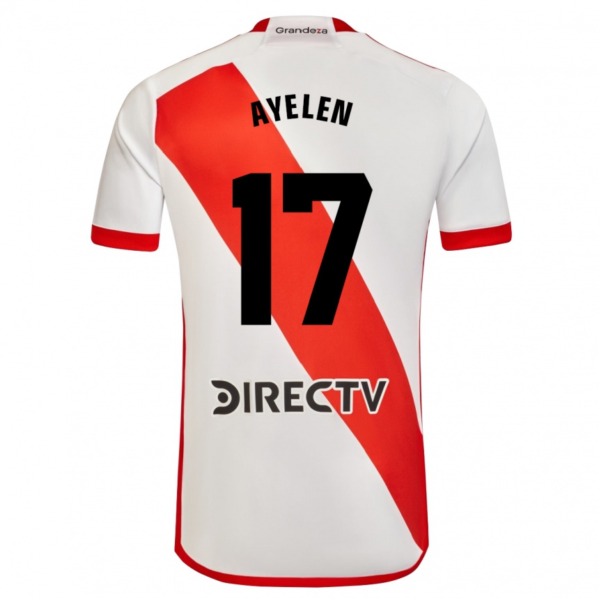 Men Football Stephanie Ayelén Melgarejo #17 White Red Home Jersey 2024/25 T-Shirt Australia