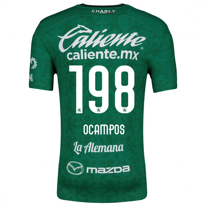 Men Football Omar Ocampos #198 Green White Home Jersey 2024/25 T-Shirt Australia