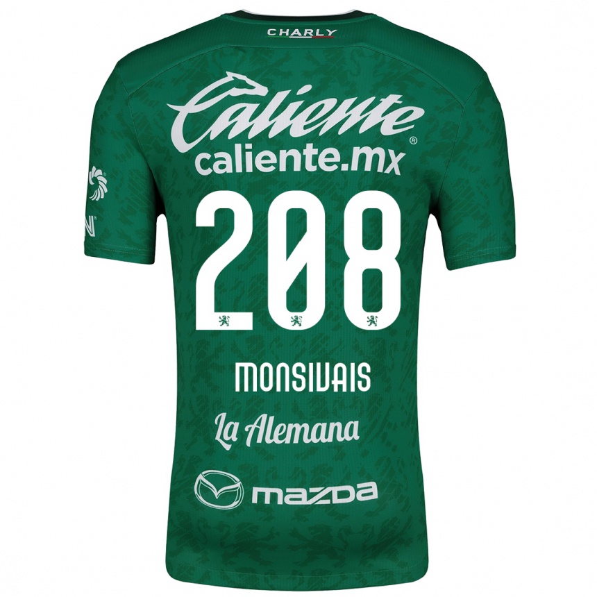 Men Football Daniel Monsivaís #208 Green White Home Jersey 2024/25 T-Shirt Australia