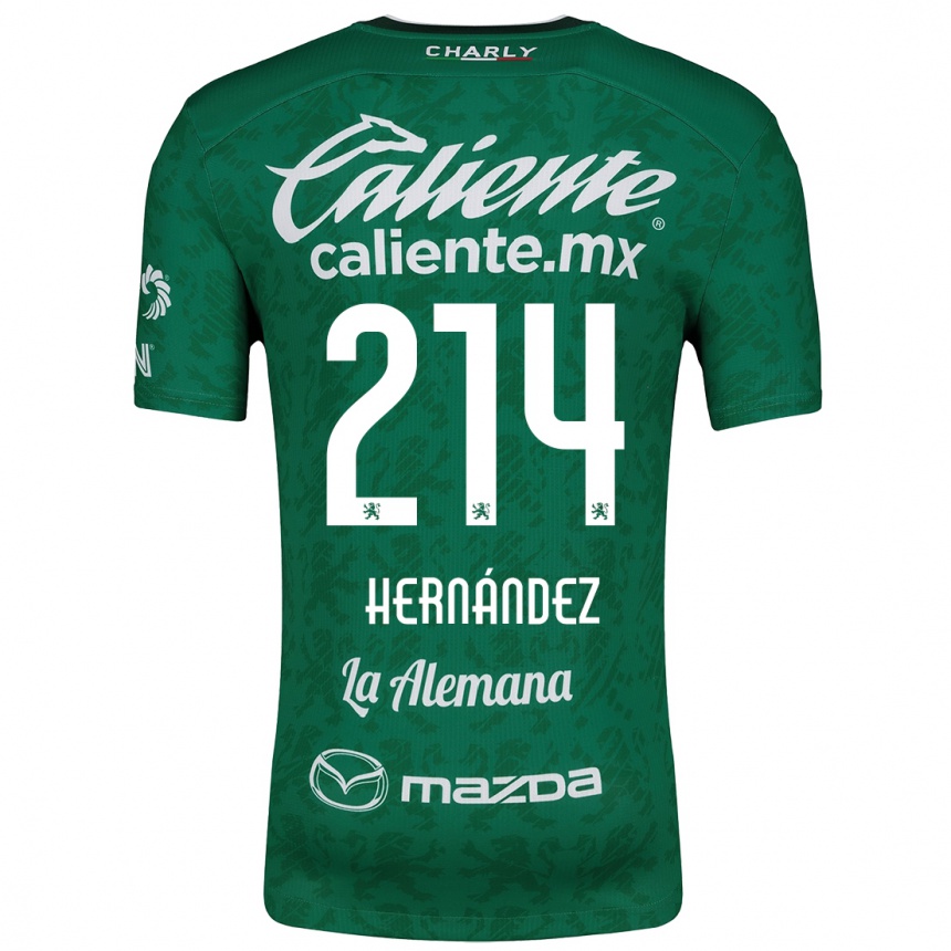 Men Football Iván Hernández #214 Green White Home Jersey 2024/25 T-Shirt Australia