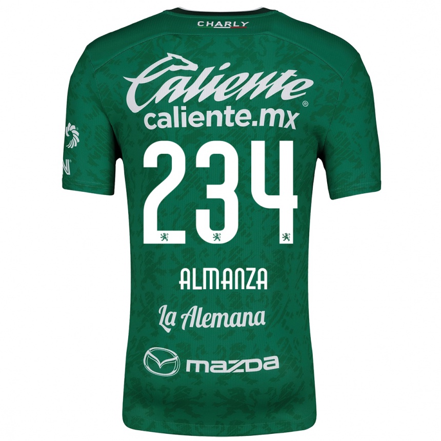 Men Football Román Almanza #234 Green White Home Jersey 2024/25 T-Shirt Australia