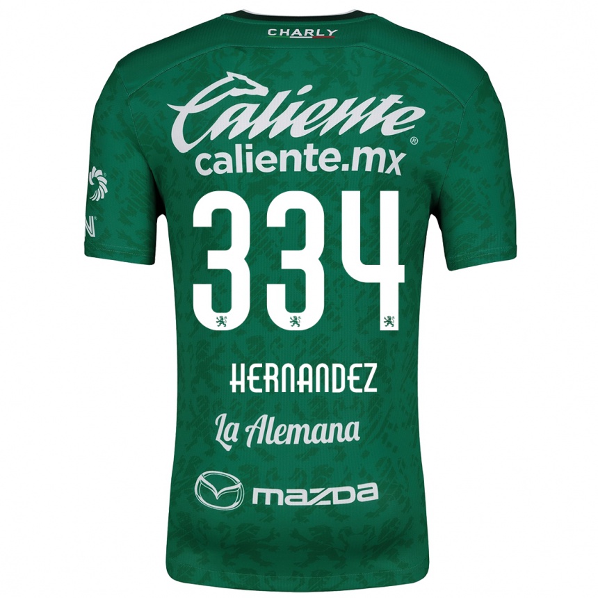 Men Football Alan Hernández #334 Green White Home Jersey 2024/25 T-Shirt Australia