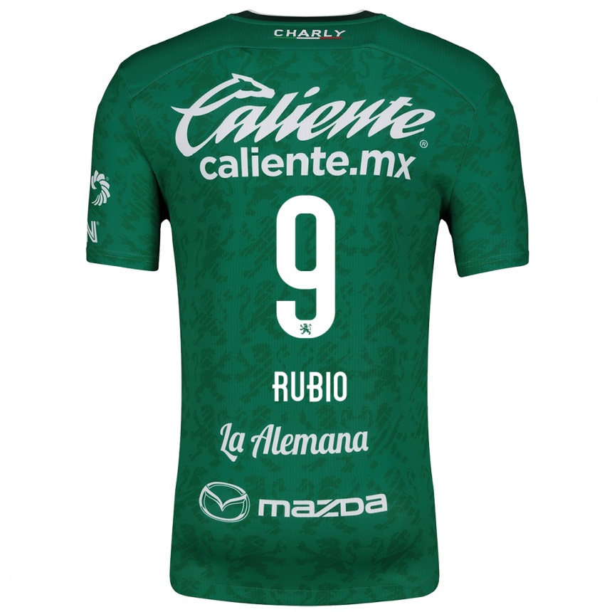 Men Football Brian Rubio #9 Green White Home Jersey 2024/25 T-Shirt Australia