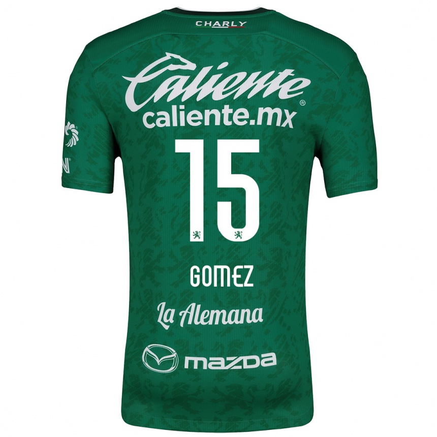 Men Football Paulina Gómez #15 Green White Home Jersey 2024/25 T-Shirt Australia