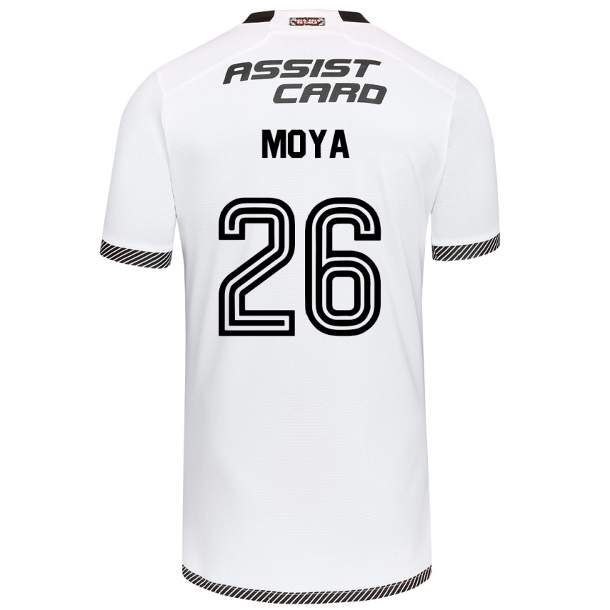 Men Football Matías Moya #26 White Black Home Jersey 2024/25 T-Shirt Australia