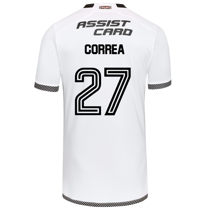 Men Football Javier Correa #27 White Black Home Jersey 2024/25 T-Shirt Australia