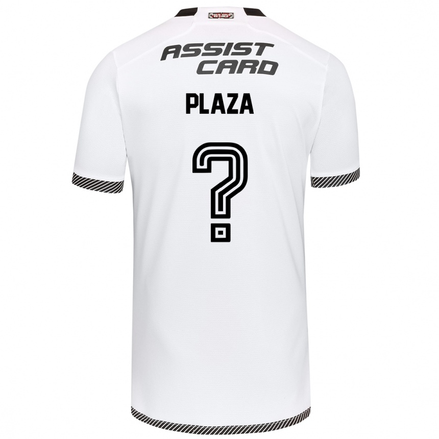 Men Football Diego Plaza #0 White Black Home Jersey 2024/25 T-Shirt Australia