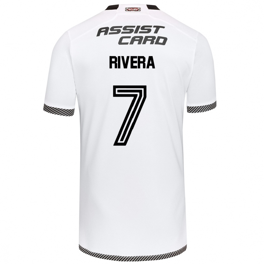 Men Football Francisco Rivera #7 White Black Home Jersey 2024/25 T-Shirt Australia