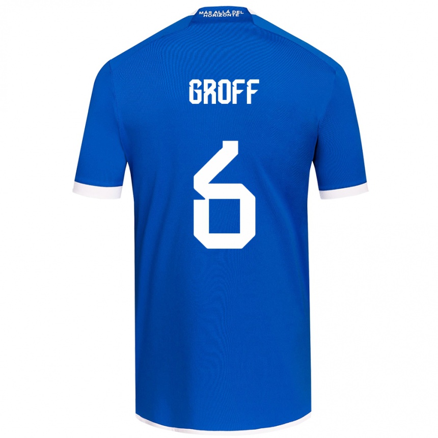 Men Football Llanka Groff #6 Blue White Home Jersey 2024/25 T-Shirt Australia