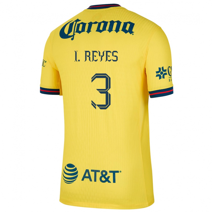 Men Football Israel Reyes #3 Yellow Blue Home Jersey 2024/25 T-Shirt Australia