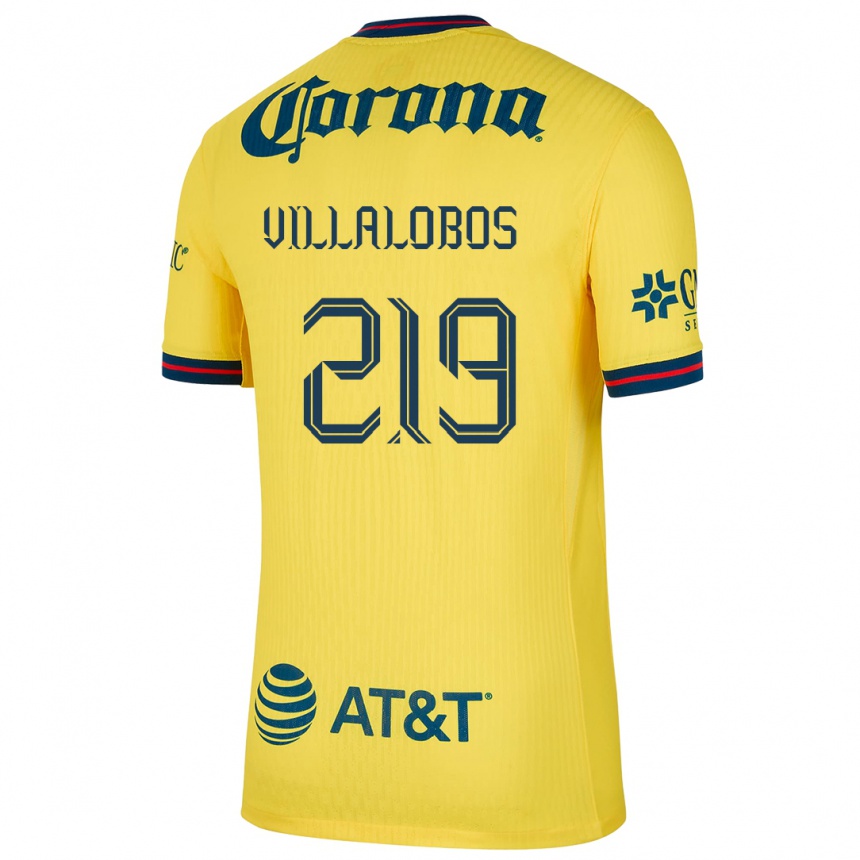 Men Football Patricio Villalobos #219 Yellow Blue Home Jersey 2024/25 T-Shirt Australia