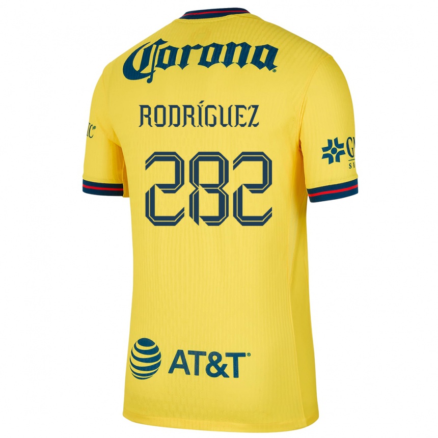 Men Football Francisco Rodríguez #282 Yellow Blue Home Jersey 2024/25 T-Shirt Australia