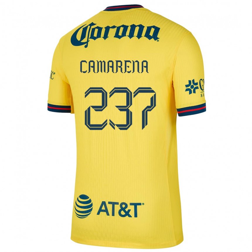 Men Football Santiago Camarena #237 Yellow Blue Home Jersey 2024/25 T-Shirt Australia