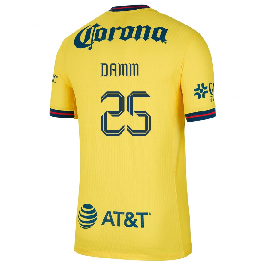 Men Football Jurgen Damm #25 Yellow Blue Home Jersey 2024/25 T-Shirt Australia