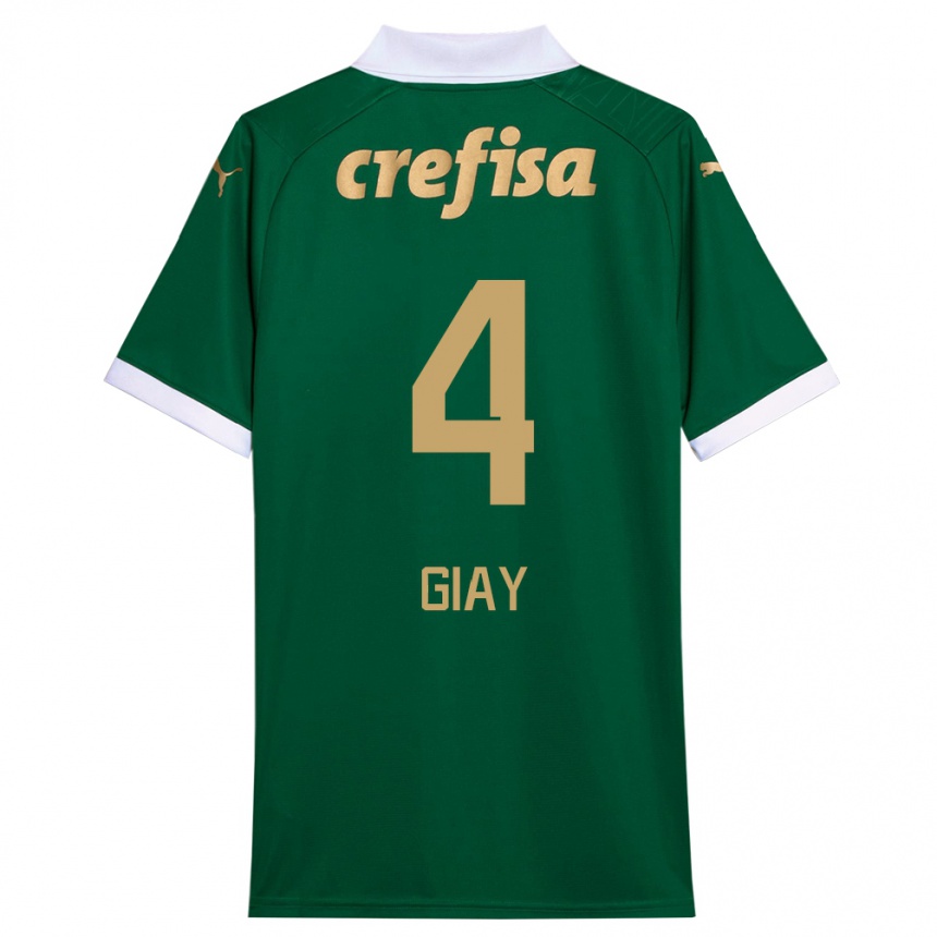 Men Football Agustín Giay #4 Green White Home Jersey 2024/25 T-Shirt Australia