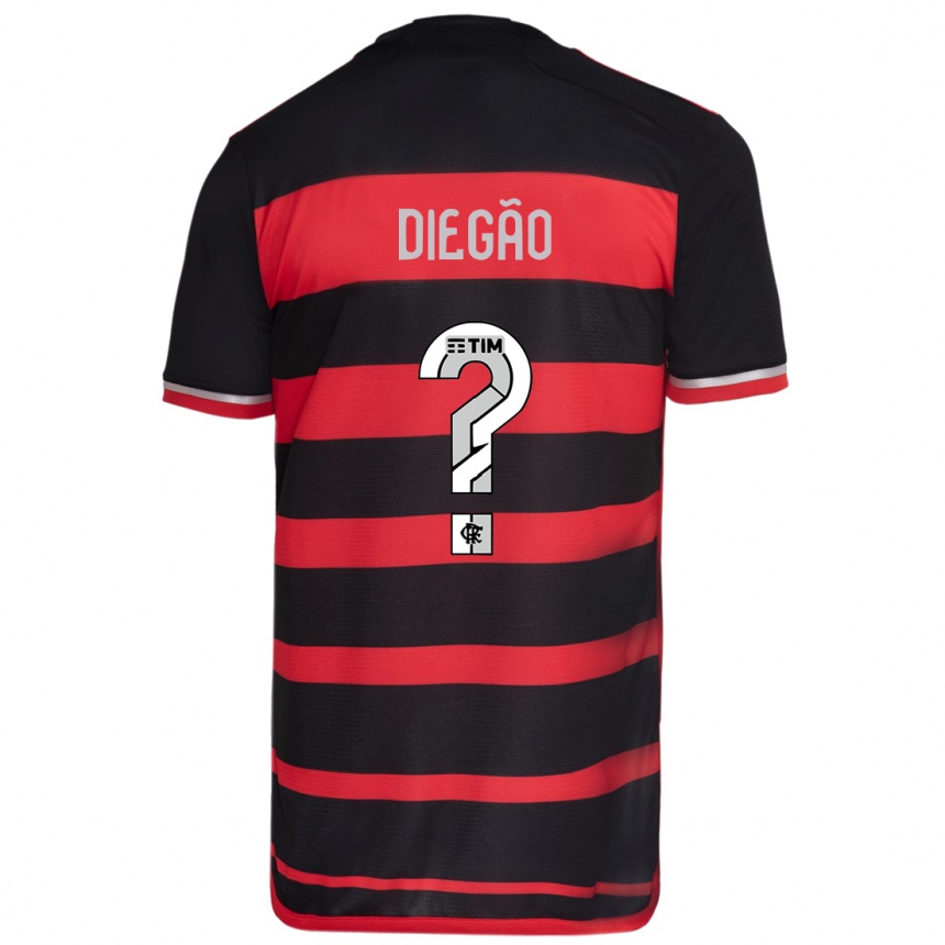 Men Football Diegão #0 Red Black Home Jersey 2024/25 T-Shirt Australia