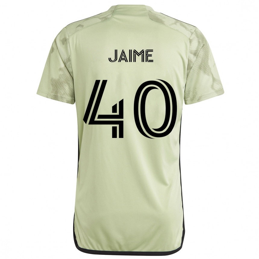 Men Football Christopher Jaime #40 Light Green Away Jersey 2024/25 T-Shirt Australia