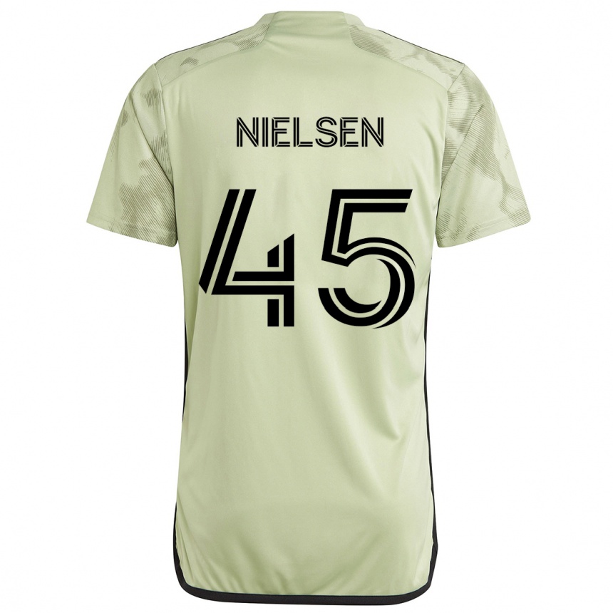 Men Football Kenny Nielsen #45 Light Green Away Jersey 2024/25 T-Shirt Australia