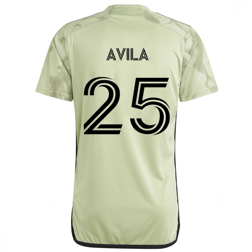 Men Football Armando Avila #25 Light Green Away Jersey 2024/25 T-Shirt Australia