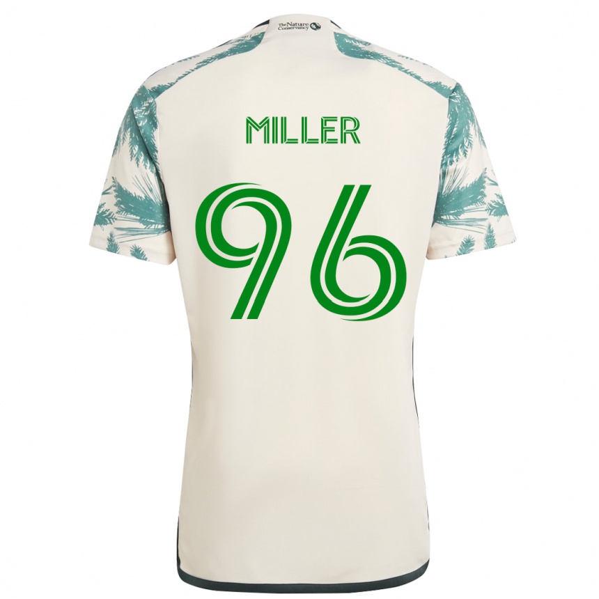 Men Football Carver Miller #96 Beige Brown Away Jersey 2024/25 T-Shirt Australia