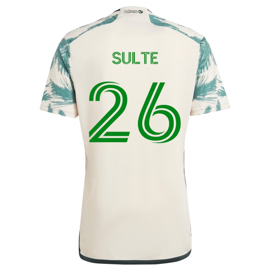 Men Football Hunter Sulte #26 Beige Brown Away Jersey 2024/25 T-Shirt Australia