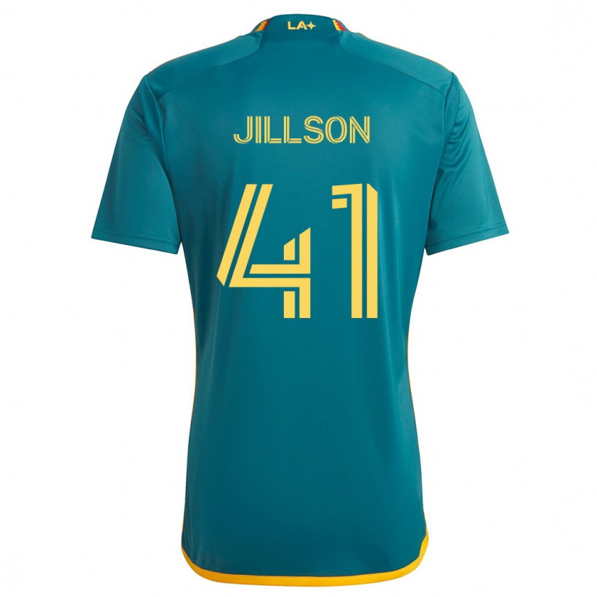 Men Football Simon Jillson #41 Green Yellow Away Jersey 2024/25 T-Shirt Australia