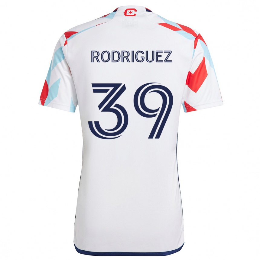 Men Football Allan Rodriguez #39 White Red Blue Away Jersey 2024/25 T-Shirt Australia