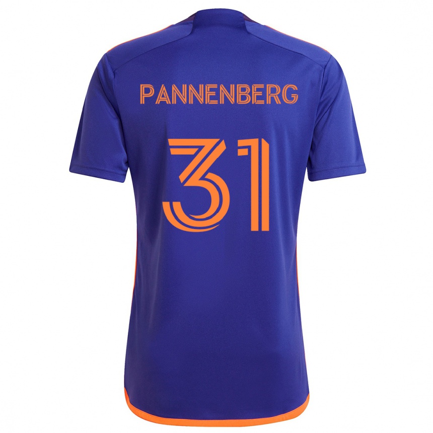 Men Football Andrew Pannenberg #31 Purple Orange Away Jersey 2024/25 T-Shirt Australia