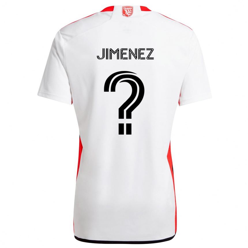 Men Football Kevin Jimenez #0 White Red Away Jersey 2024/25 T-Shirt Australia