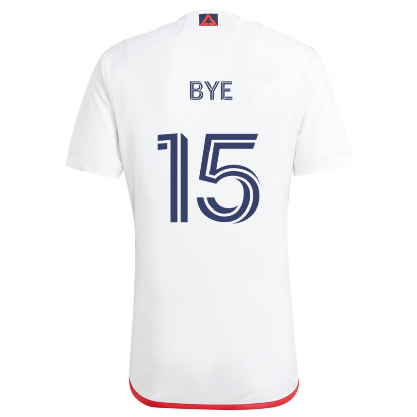 Men Football Brandon Bye #15 White Red Away Jersey 2024/25 T-Shirt Australia