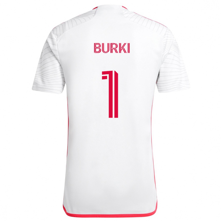 Men Football Roman Bürki #1 White Red Away Jersey 2024/25 T-Shirt Australia