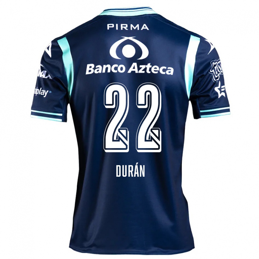 Men Football Rafael Durán #22 Navy Blue Away Jersey 2024/25 T-Shirt Australia