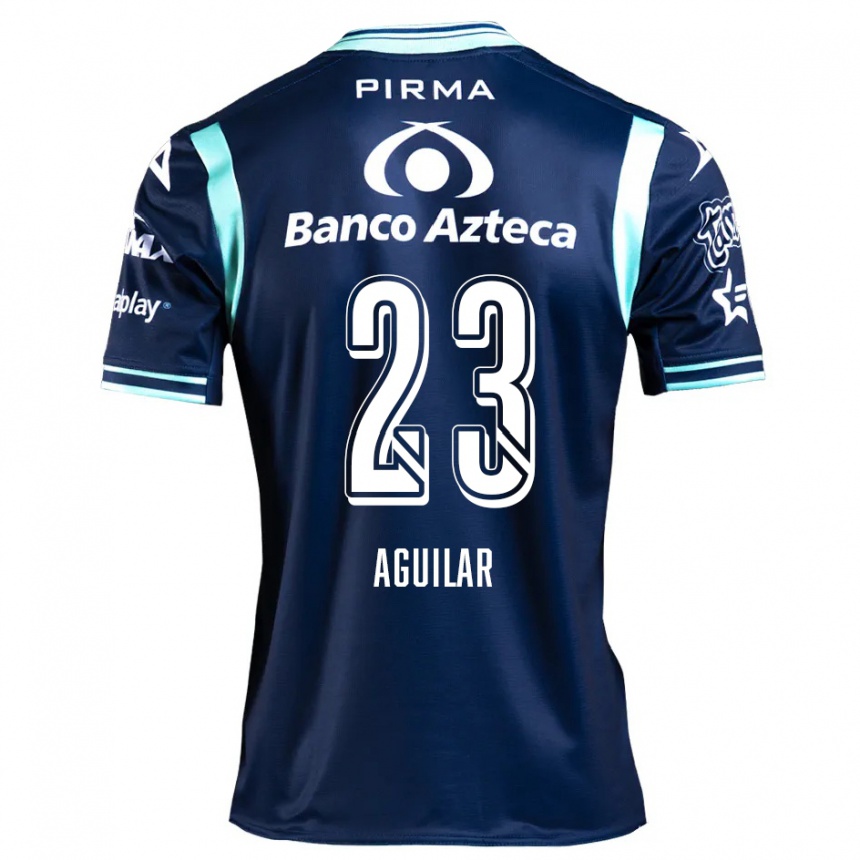 Men Football Daniel Aguilar #23 Navy Blue Away Jersey 2024/25 T-Shirt Australia