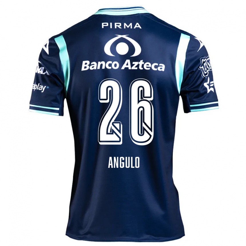 Men Football Brayan Angulo #26 Navy Blue Away Jersey 2024/25 T-Shirt Australia