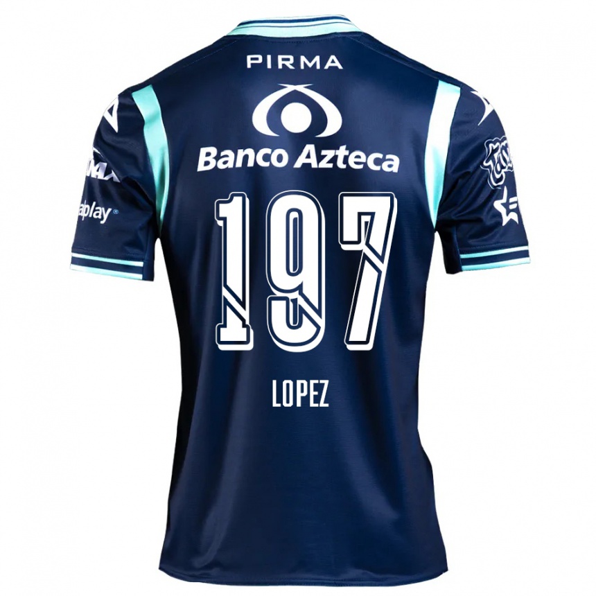 Men Football Sebastián López #197 Navy Blue Away Jersey 2024/25 T-Shirt Australia