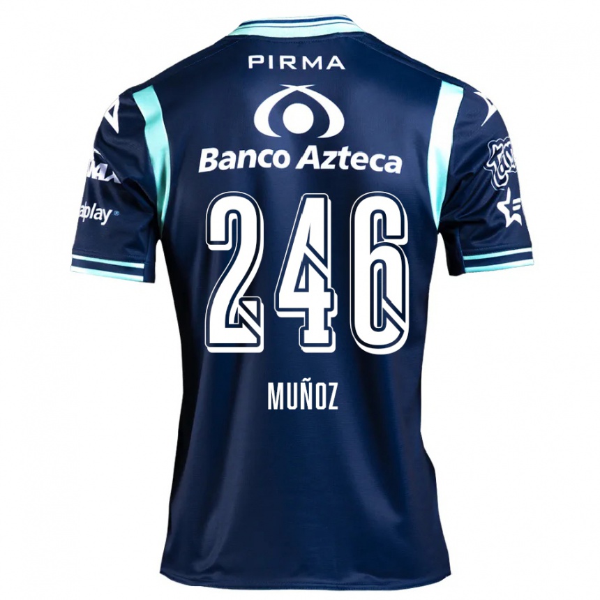 Men Football Zamier Muñoz #246 Navy Blue Away Jersey 2024/25 T-Shirt Australia