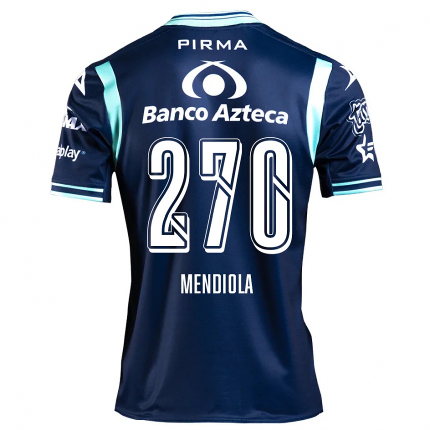 Men Football Carlos Mendiola #270 Navy Blue Away Jersey 2024/25 T-Shirt Australia