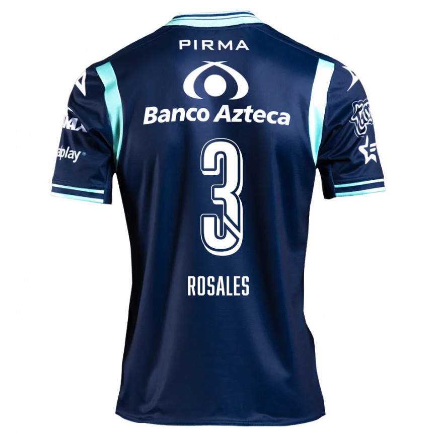 Men Football Fátima Rosales #3 Navy Blue Away Jersey 2024/25 T-Shirt Australia