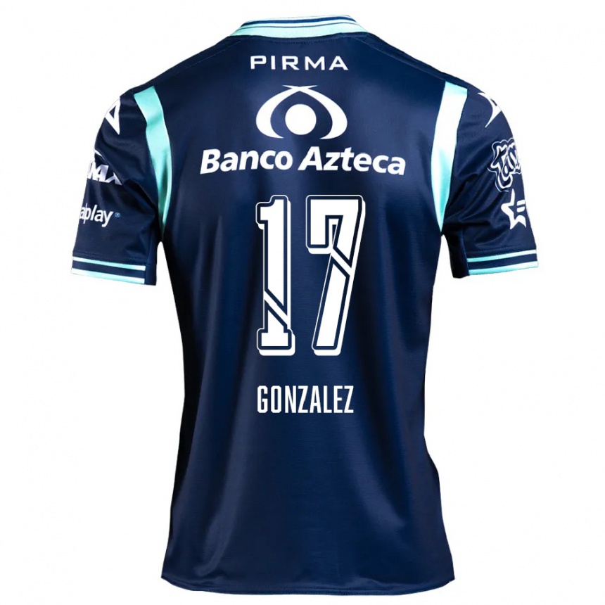 Men Football Andrea González #17 Navy Blue Away Jersey 2024/25 T-Shirt Australia