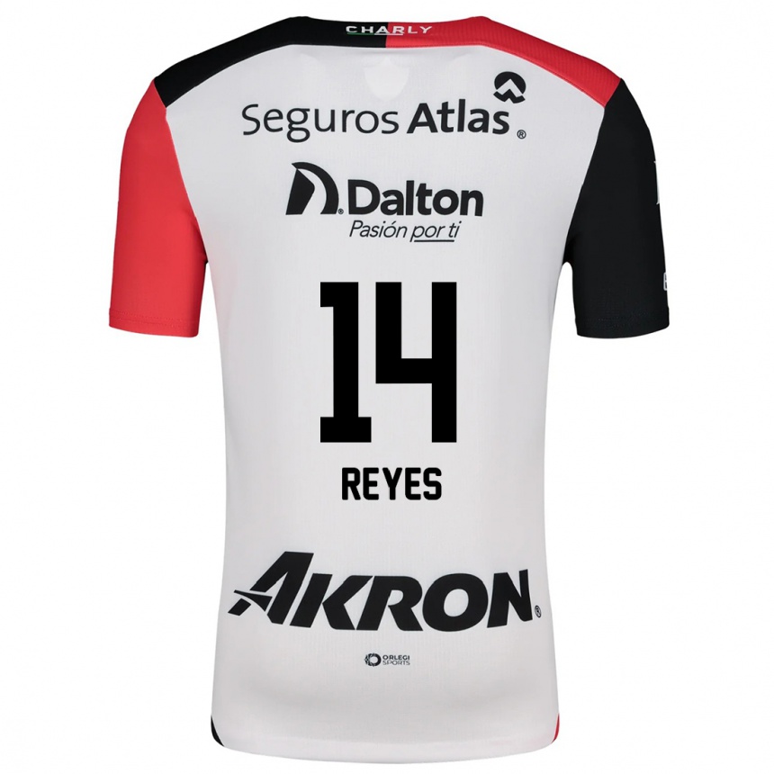 Men Football Luis Reyes #14 White Red Black Away Jersey 2024/25 T-Shirt Australia