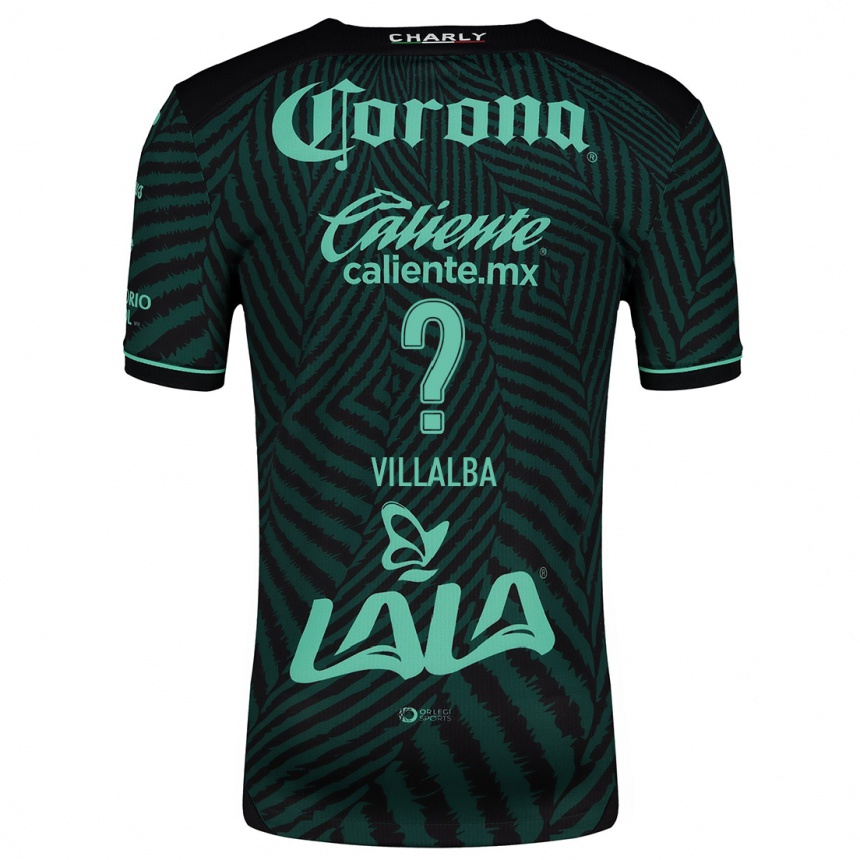 Men Football Fran Villalba #0 Black Green Away Jersey 2024/25 T-Shirt Australia