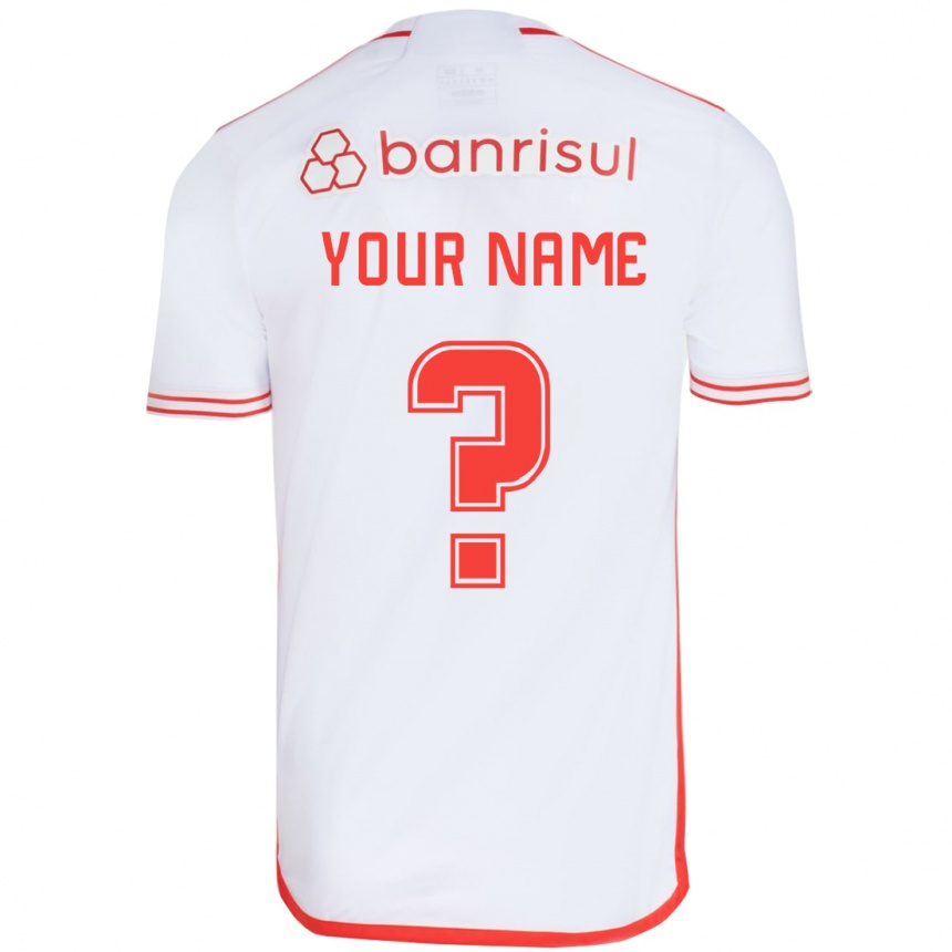 Men Football Your Name #0 White Red Away Jersey 2024/25 T-Shirt Australia