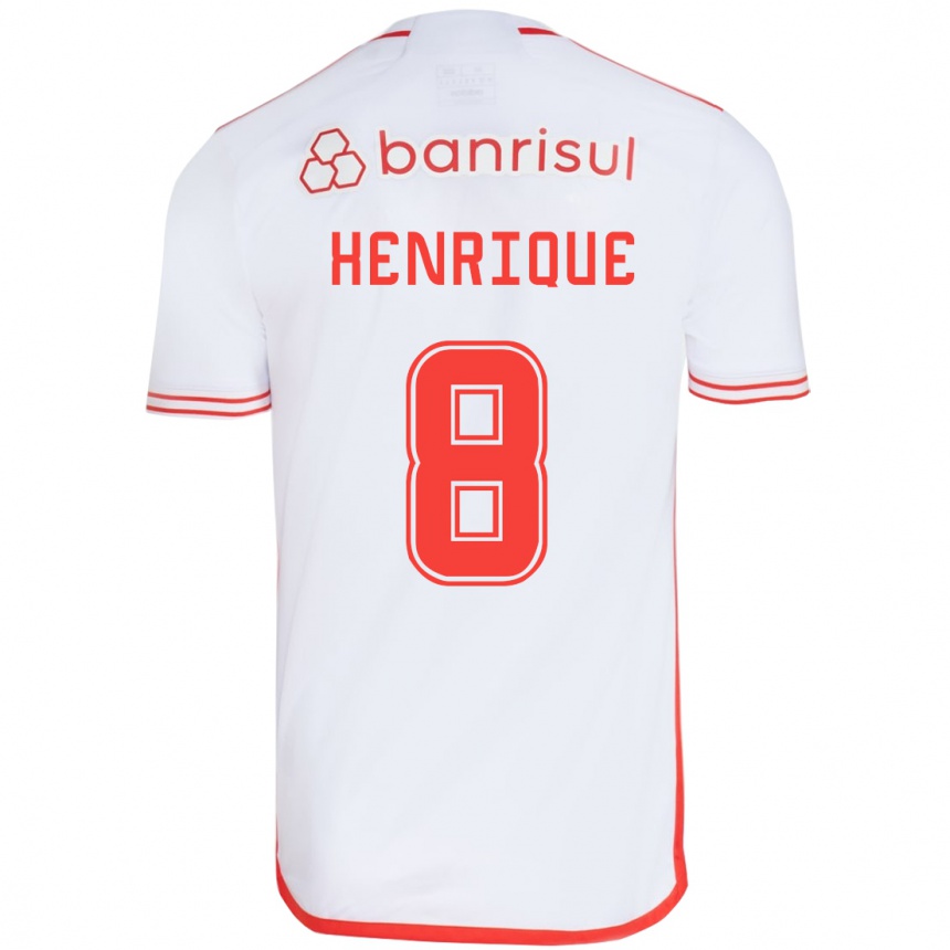 Men Football Bruno Henrique #8 White Red Away Jersey 2024/25 T-Shirt Australia