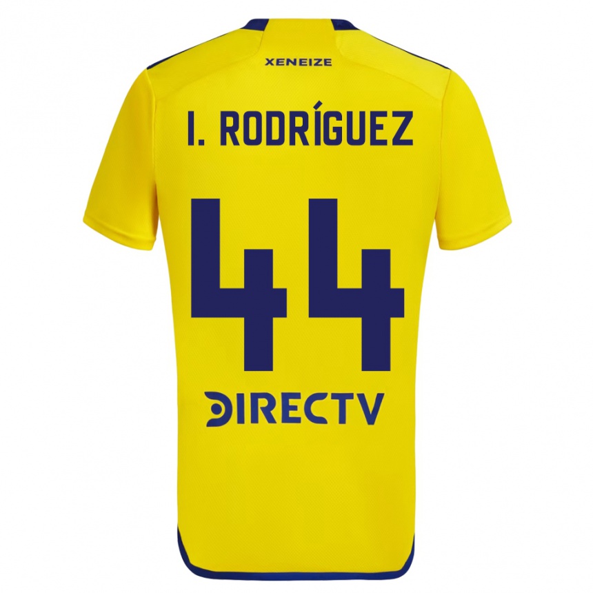 Men Football Ignacio Rodríguez #44 Yellow Blue Away Jersey 2024/25 T-Shirt Australia