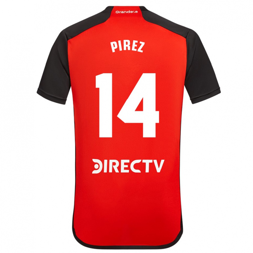 Men Football Leandro González Pírez #14 Red Black White Away Jersey 2024/25 T-Shirt Australia