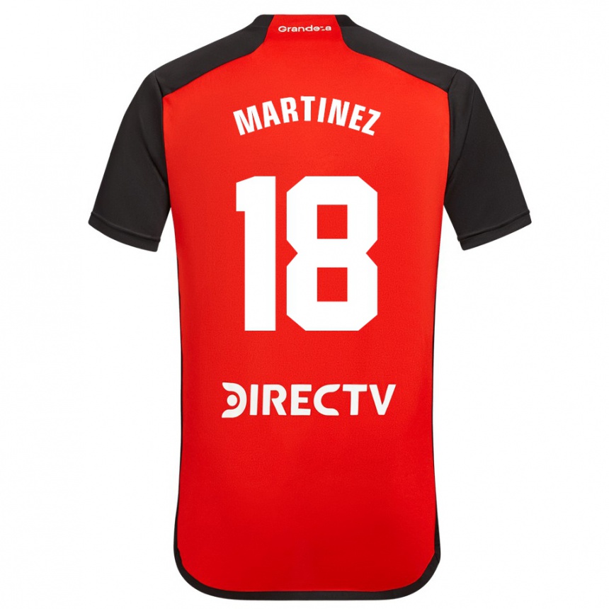 Men Football Pity Martínez #18 Red Black White Away Jersey 2024/25 T-Shirt Australia