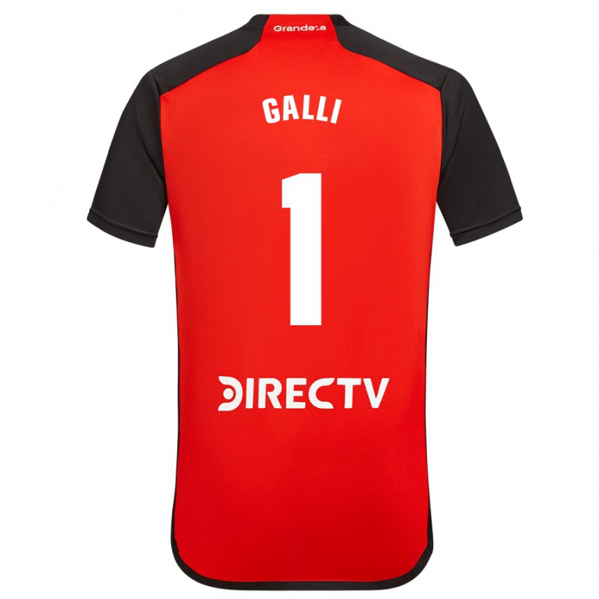 Men Football Ludmila Galli #1 Red Black White Away Jersey 2024/25 T-Shirt Australia