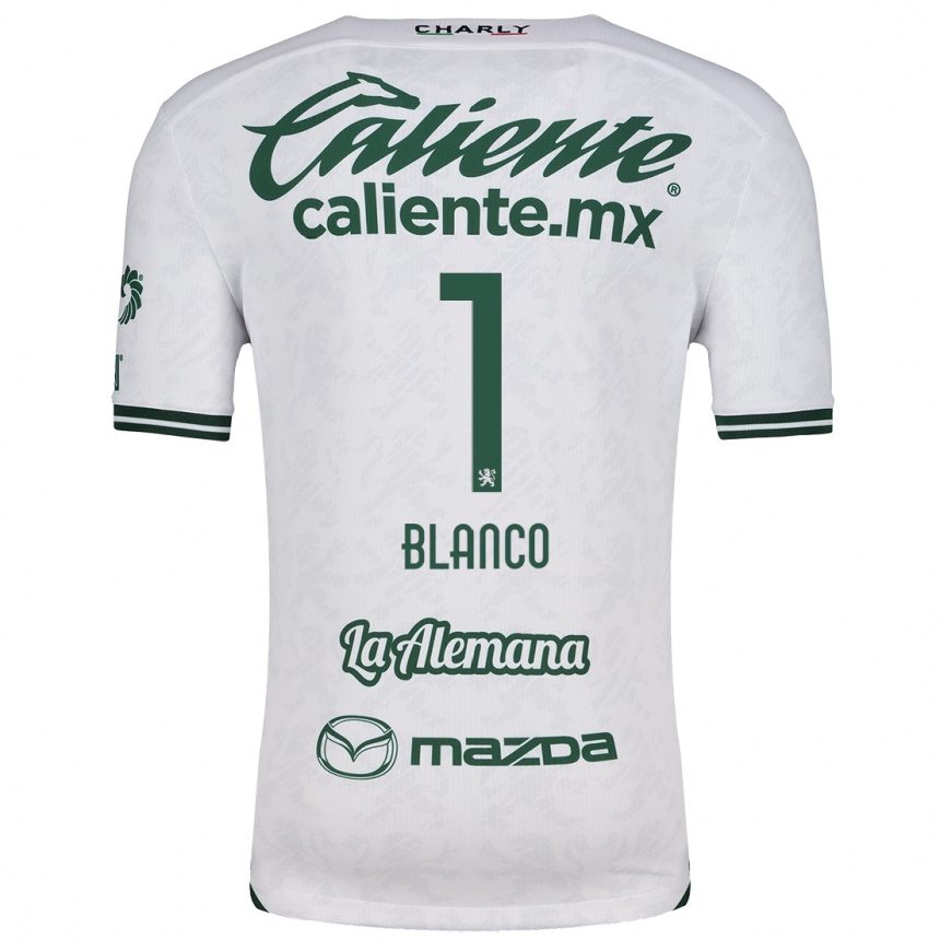 Men Football Alfonso Blanco #1 White Green Away Jersey 2024/25 T-Shirt Australia