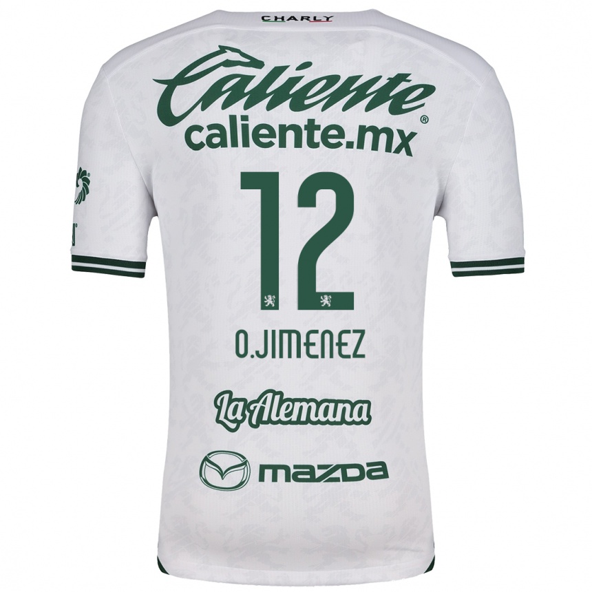 Men Football Óscar Jiménez #12 White Green Away Jersey 2024/25 T-Shirt Australia