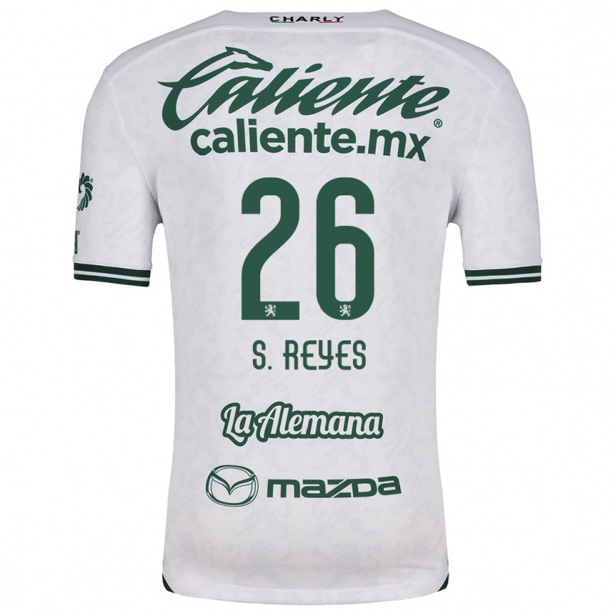 Men Football Salvador Reyes #26 White Green Away Jersey 2024/25 T-Shirt Australia